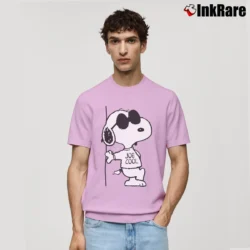 Men’s Snoopy Joe Cool Classic Classic T-Shirt in light pink | Soft, Breathable Everyday Wear