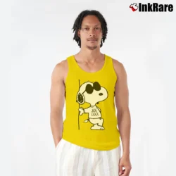 Men’s Snoopy Joe Cool Classic Tank Top in yellow | Breathable, Active-Friendly Design