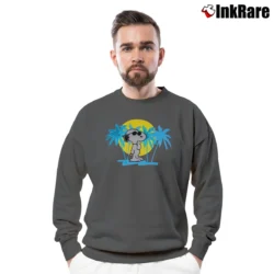 Men’s Snoopy Joe Cool Peanuts Graphic Crewneck Sweatshirt in charcoal | Cozy Fabric, Clean Style