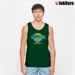 Men’s Snoopy Joe Cool Peanuts Graphic Tank Top in forest green | Breathable, Active-Friendly Design