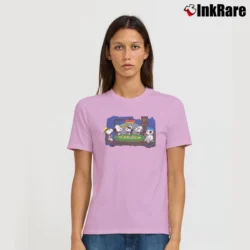 Women’s Snoopy Joe Cool Poker Peanuts Signature T-Shirt in light pink | Soft, Flattering Fit