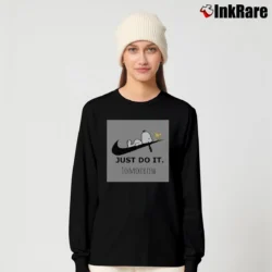 Women’s Snoopy Just Do It Tomorrow Long-Sleeve Top in black | Sleek, Versatile, All-Season