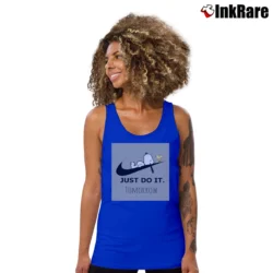 Women’s Snoopy Just Do It Tomorrow Tank Top in royal blue | Lightweight, Movement-Friendly