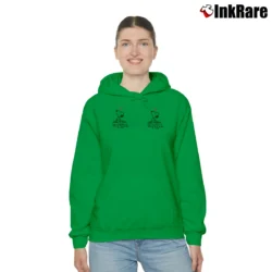 Women’s Snoopy Keep Looking Up Motivational Cozy Hoodie in irish green | Warm, Structured, Stylish
