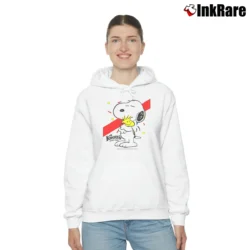 Women’s Snoopy Knotts Berry Farm Peanuts Cozy Hoodie in white | Warm, Structured, Stylish