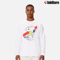 Men’s Snoopy Knotts Berry Farm Peanuts Long-Sleeve Shirt in white | Sleek, Lightweight, Year-Round Wear