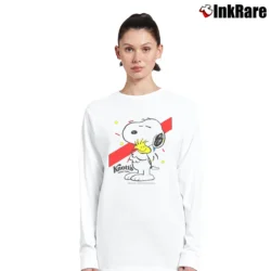Women’s Snoopy Knotts Berry Farm Peanuts Long-Sleeve Top in white | Sleek, Versatile, All-Season