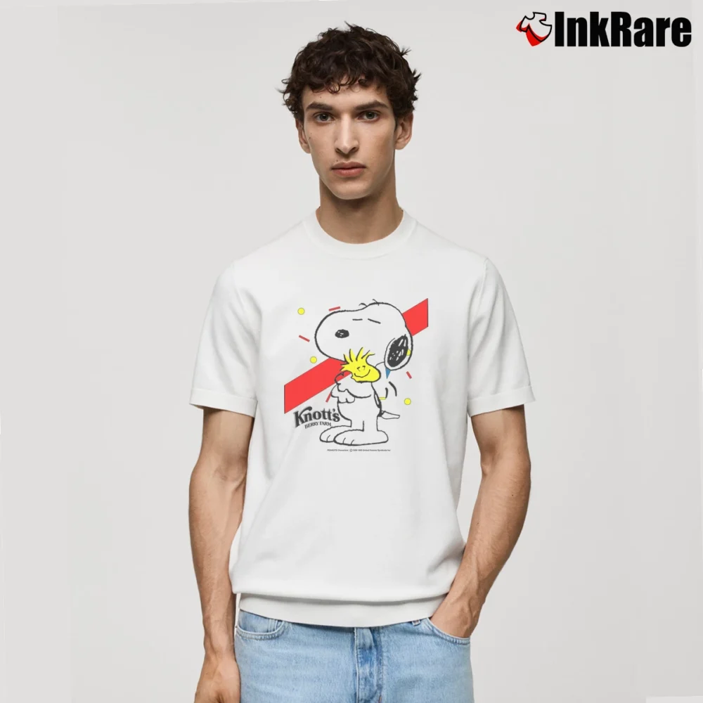 Men’s Snoopy Knotts Berry Farm Peanuts Classic T-Shirt in white | Soft, Breathable Everyday Wear