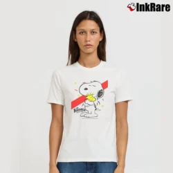 Women’s Snoopy Knotts Berry Farm Peanuts Signature T-Shirt in white | Soft, Flattering Fit