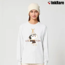 Women’s Snoopy Louis Vuitton Cool Joe Long-Sleeve Top in white | Sleek, Versatile, All-Season