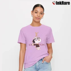 Women’s Snoopy Louis Vuitton Cool Joe Signature T-Shirt in light pink | Soft, Flattering Fit