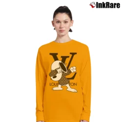 Women’s Snoopy Louis Vuitton Dabbing Long-Sleeve Top in orange | Sleek, Versatile, All-Season