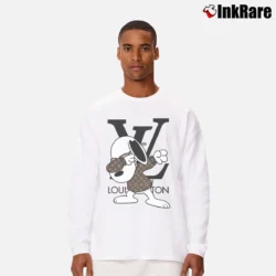 Men’s Snoopy Louis Vuitton Dabbing Long-Sleeve Shirt in white | Sleek, Lightweight, Year-Round Wear