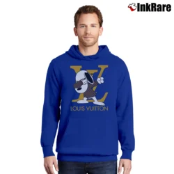Men’s Snoopy Louis Vuitton Pullover Hoodie in royal blue | Cozy, Durable, Modern Fit