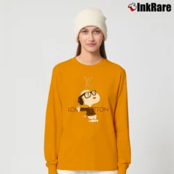 Women’s Snoopy Louis Vuitton Joe Cool Classic Long-Sleeve Top in orange | Sleek, Versatile, All-Season