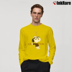 Men’s Snoopy Louis Vuitton Joe Cool Classic Long-Sleeve Shirt in yellow | Sleek, Lightweight, Year-Round Wear