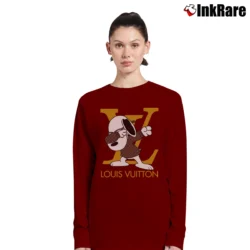 Women’s Snoopy Louis Vuitton Long-Sleeve Top in maroon | Sleek, Versatile, All-Season