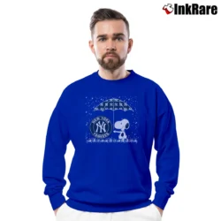 Men’s Snoopy New York Yankees Trending Crewneck Sweatshirt in royal blue | Cozy Fabric, Clean Style