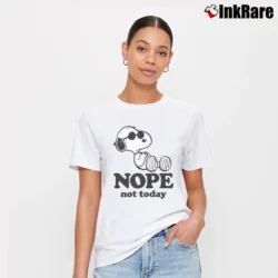 Women’s snoopy nope not today T-Shirt in white | Soft, Flattering Fit