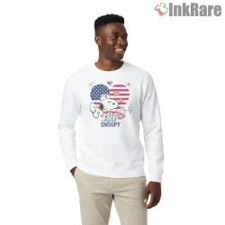 Snoopy Nurse American Flag Appreciation Shirt on graphic shirt for men graphic tee