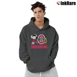 Men’s Snoopy Ohio State Buckeyes Pullover Hoodie in charcoal | Cozy, Durable, Modern Fit