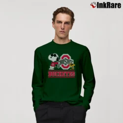 Men’s Snoopy Ohio State Buckeyes Long-Sleeve Shirt in forest green | Sleek, Lightweight, Year-Round Wear