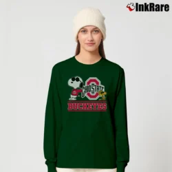 Women’s Snoopy Ohio State Buckeyes Long-Sleeve Top in forest green | Sleek, Versatile, All-Season