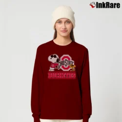Women’s Snoopy Ohio State Buckeyes Long-Sleeve Top in maroon | Sleek, Versatile, All-Season