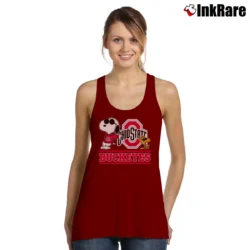 Women’s Snoopy Ohio State Buckeyes Tank Top in maroon | Lightweight, Movement-Friendly