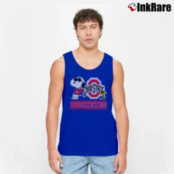 Men’s Snoopy Ohio State Buckeyes Tank Top in royal blue | Breathable, Active-Friendly Design