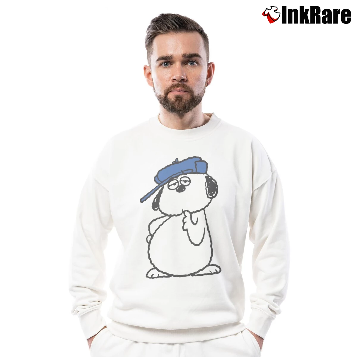 Snoopy Olaf Men’s Crewneck Sweatshirt in white – Soft & Durable Men’s Snoopy Olaf Crewneck Sweatshirt in white | Cozy Fabric, Clean Style
