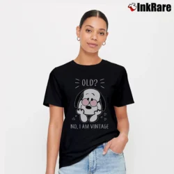 Women’s Snoopy Old No I Am Vintage T-Shirt in black | Soft, Flattering Fit