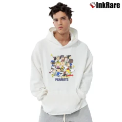 Men’s Snoopy Peanuts Cartoon Pullover Hoodie in white | Cozy, Durable, Modern Fit