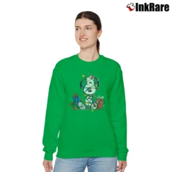 Women’s Snoopy Peanuts Cartoon Relaxed Sweatshirt in irish green | Soft, Laid-Back Vibe