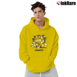 Men’s Snoopy Peanuts Classic Cartoon Pullover Hoodie in yellow | Cozy, Durable, Modern Fit