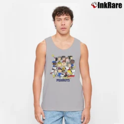 Men’s Snoopy Peanuts Classic Cartoon Tank Top in sport grey | Breathable, Active-Friendly Design