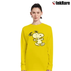 Women’s Snoopy Peanuts Hug Long-Sleeve Top in yellow | Sleek, Versatile, All-Season