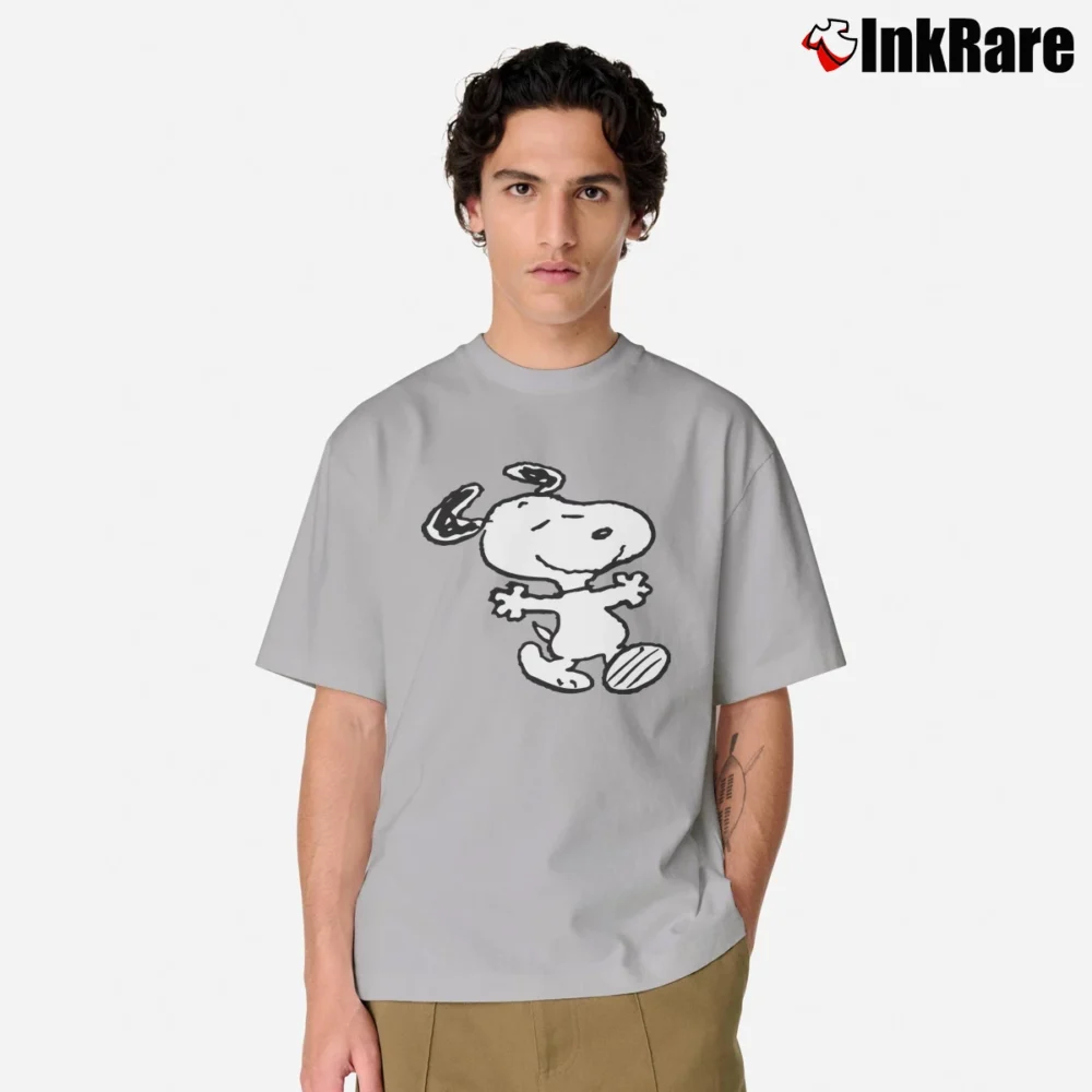 Men’s Snoopy Peanuts Hug Classic T-Shirt in sport grey | Soft, Breathable Everyday Wear