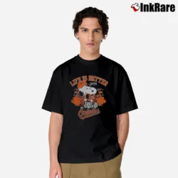 Men’s Snoopy Peanuts Life Is Better With Baltimore Orioles Classic T-Shirt in black | Soft, Breathable Everyday Wear