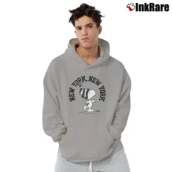 Men’s Snoopy Peanuts New York Big Logo Pullover Hoodie in sport grey | Cozy, Durable, Modern Fit