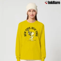 Women’s Snoopy Peanuts New York Big Logo Long-Sleeve Top in yellow | Sleek, Versatile, All-Season