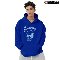 Men’s Snoopy Peanuts Pink Cartoon Pullover Hoodie in royal blue | Cozy, Durable, Modern Fit