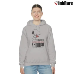 Women’s Snoopy Peanuts The World Famous Beagle Cartoon Cozy Hoodie in sport grey | Warm, Structured, Stylish