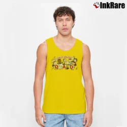 Men’s Snoopy Peanuts World's Greatest Dad Tank Top in yellow | Breathable, Active-Friendly Design