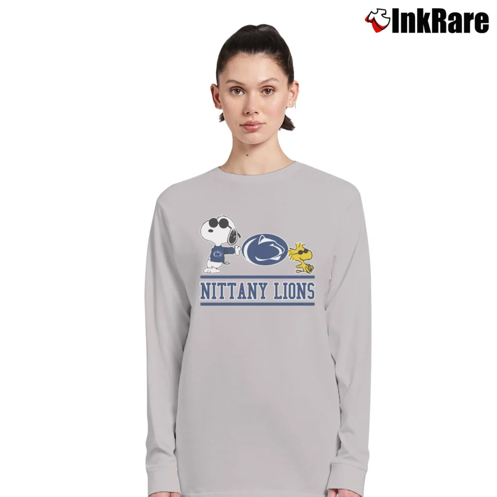 Women’s Snoopy Penn State Nittany Lions Gift Long-Sleeve Top in sport grey | Sleek, Versatile, All-Season