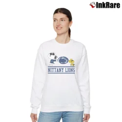 Women’s Snoopy Penn State Nittany Lions Gift Relaxed Sweatshirt in white | Soft, Laid-Back Vibe