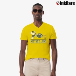 Men’s Snoopy Penn State Nittany Lions Gift V-Neck Tee in yellow | Sharp, Breathable, Everyday Staple