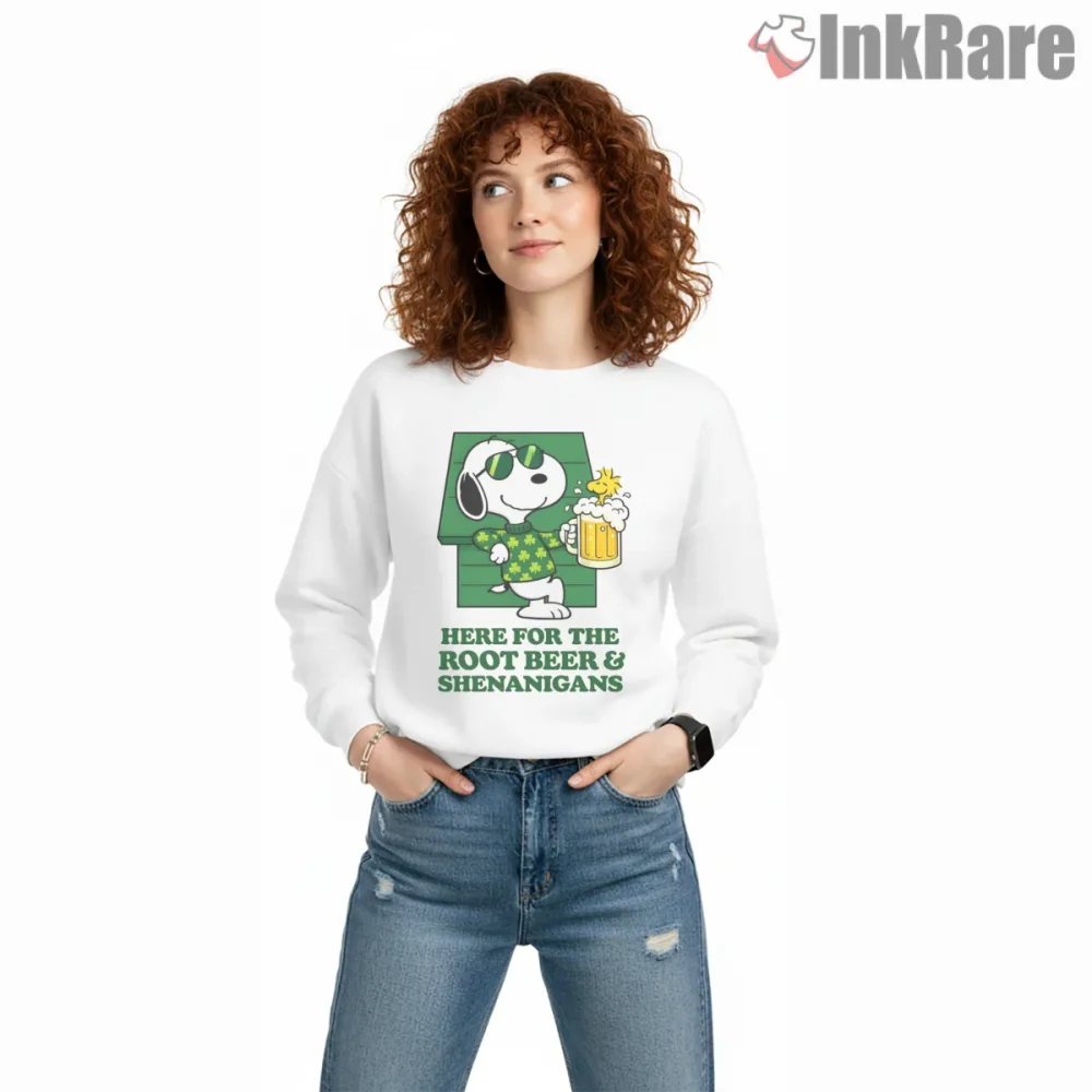 Snoopy Root Beer And Shenanigans Party Shirt on graphic shirt for women graphic tee