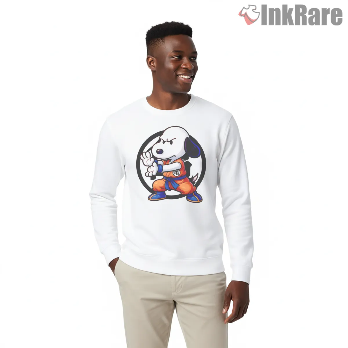Snoopy Saiyan Inspired Fighter Shirt Snoopy Saiyan Inspired Fighter Shirt on graphic shirt for men graphic tee