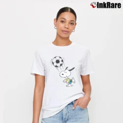 Women’s Snoopy Soccer T-Shirt in white | Soft, Flattering Fit